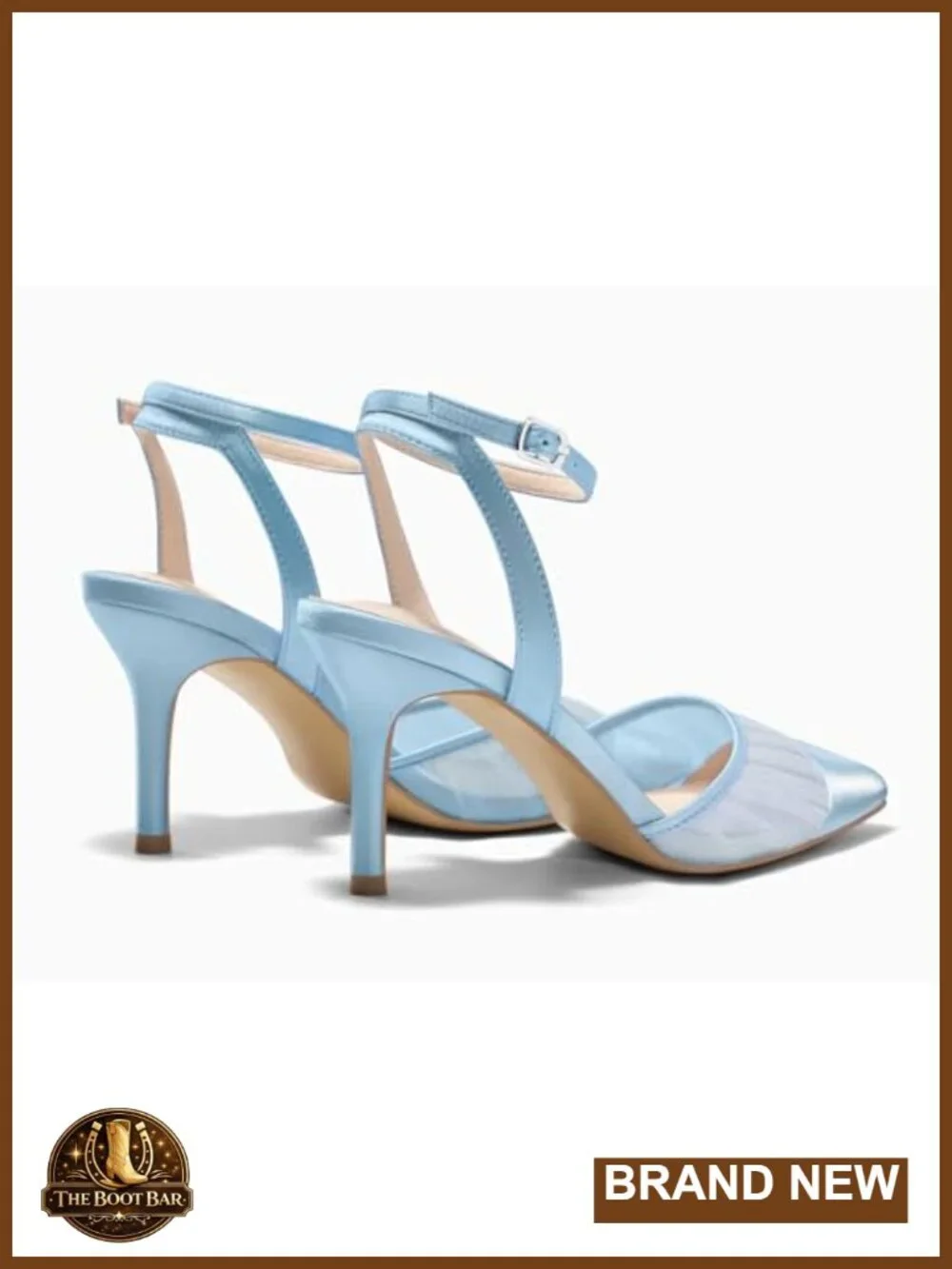 Closed Toe High Heels Ankle Strap Pointed Toe Dress Shoes Stiletto Pumps